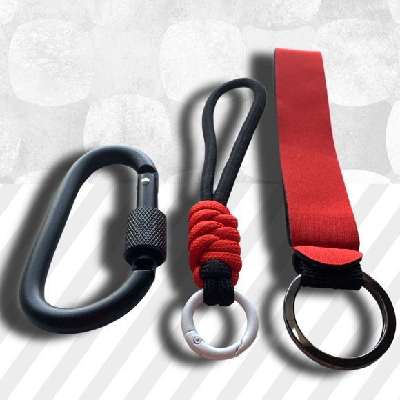 Keychain  | Carabiner Keychain | Wristlet Keychain - Picture 8 of 14